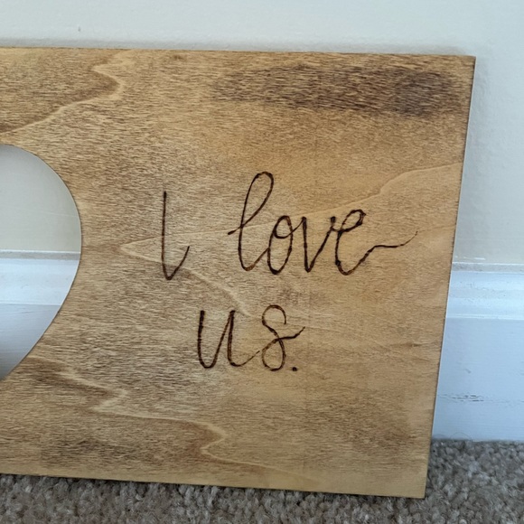 Wood Burned Picture Frame - Picture 2 of 4